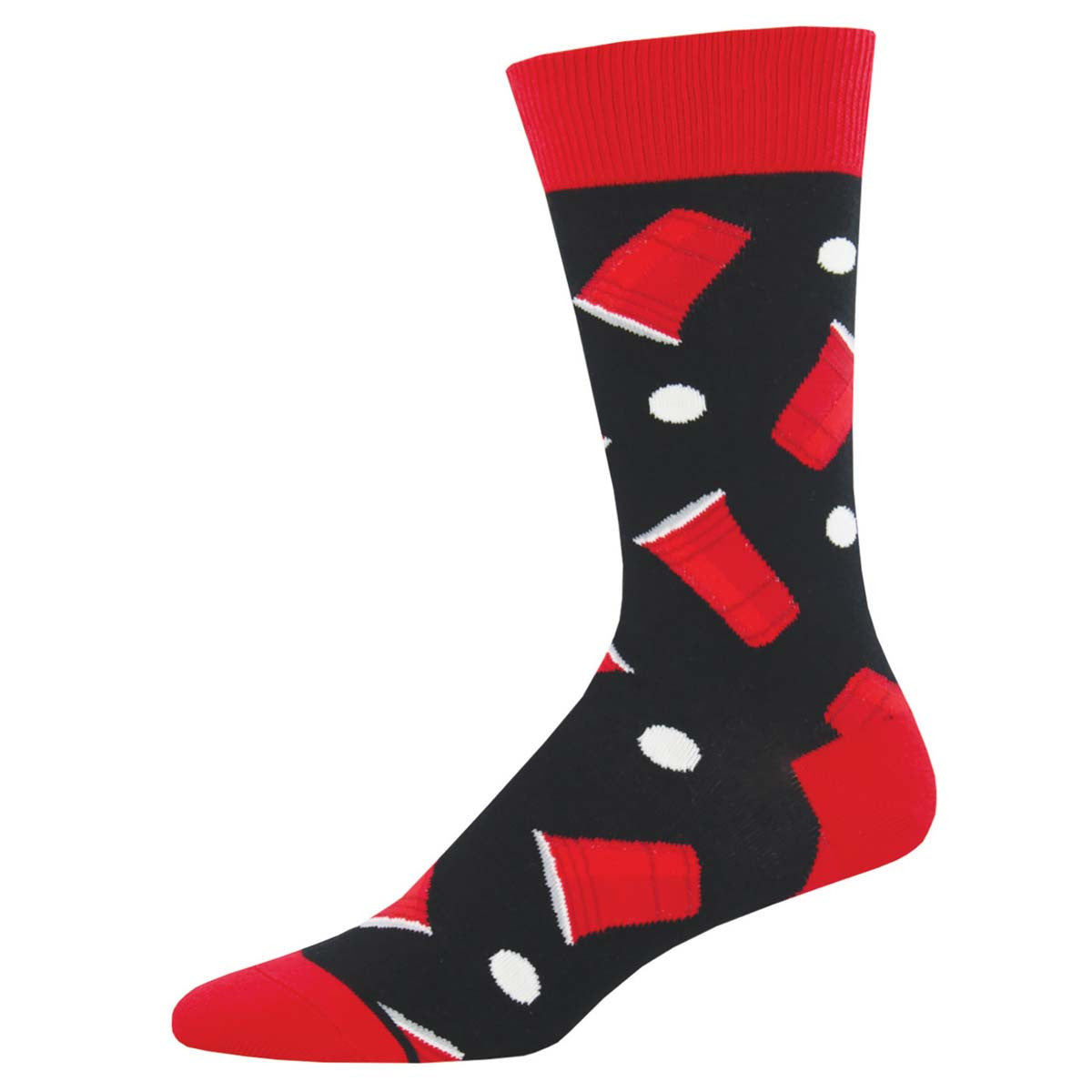 Mens Beer Pong Crew Socks - HalfMoonMusic