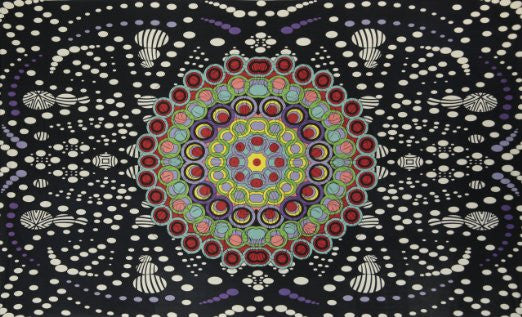 3D Hypno Moons Tapestry - HalfMoonMusic