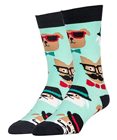 Men's Dapper Dogs Socks - HalfMoonMusic