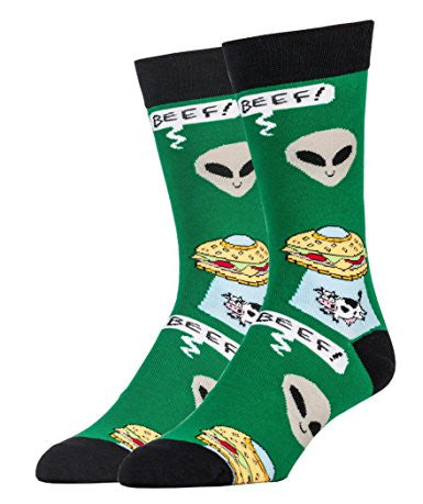 Men's Beef Abduction Socks - HalfMoonMusic