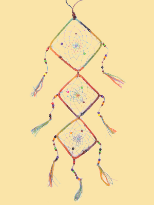 Square Garden 3 Tier Dream Catcher - HalfMoonMusic