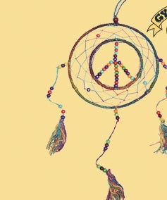 Dream Weaver Peace Sign Dream Catcher - HalfMoonMusic