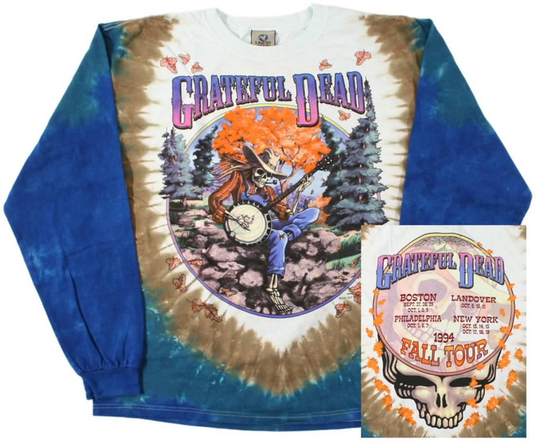 Mens Grateful Dead Banjo TD Long Sleeve T-shirt - HalfMoonMusic