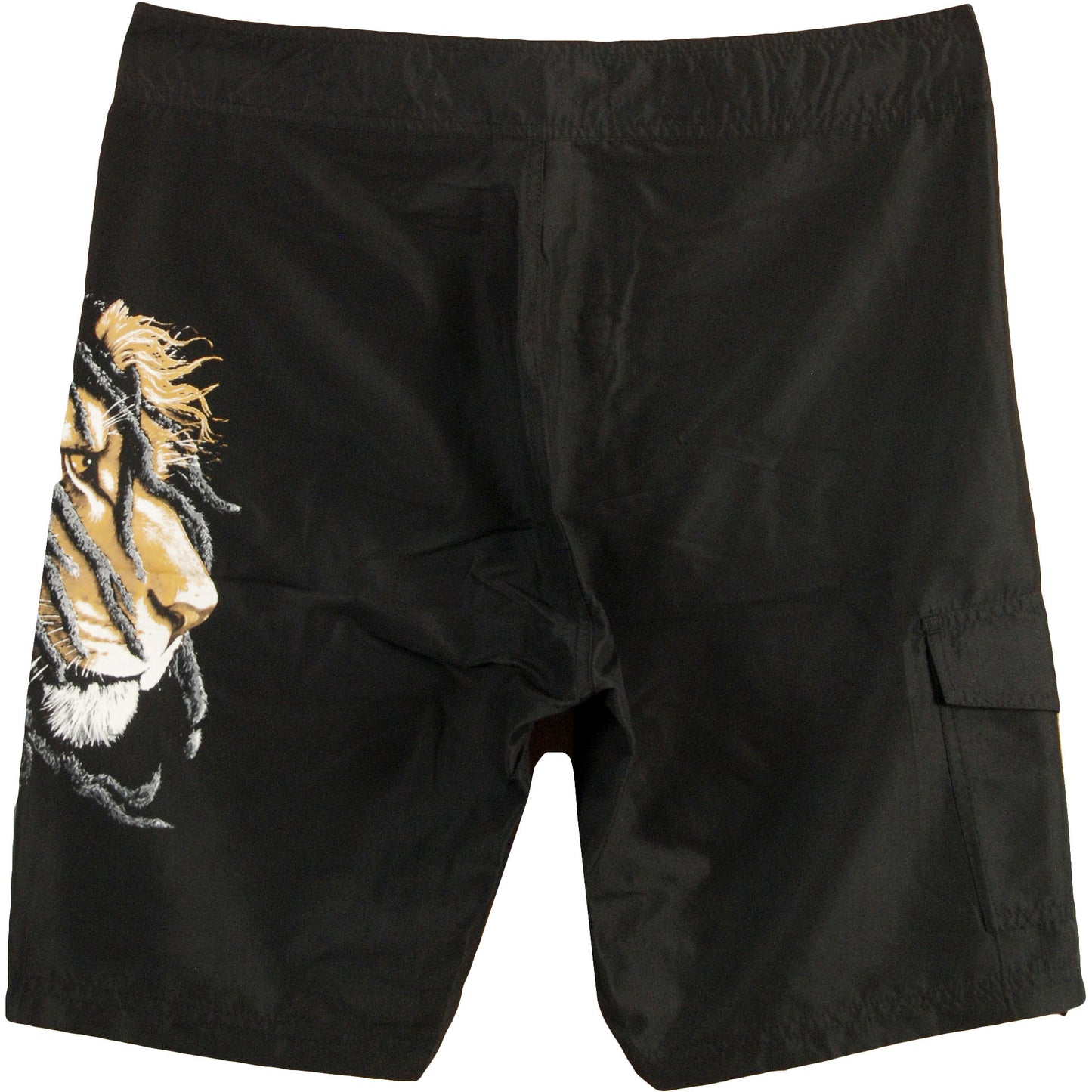 Mens Bob Marley Profiles Board Shorts - HalfMoonMusic