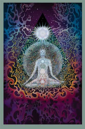 Meditation Mike DuBois Art Print - HalfMoonMusic