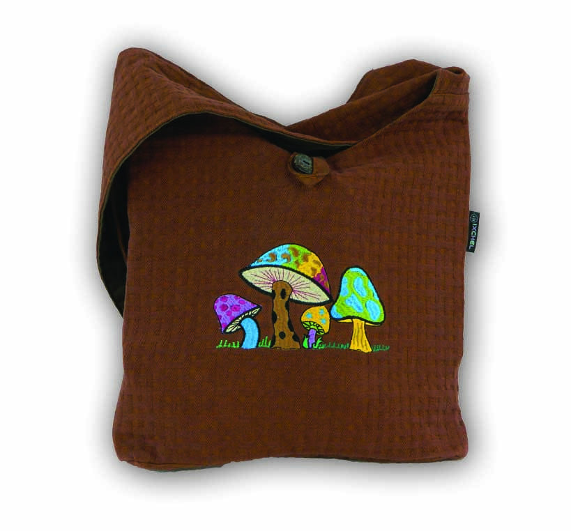 Erica Basket Weave With Mushroom Embroidery - HalfMoonMusic