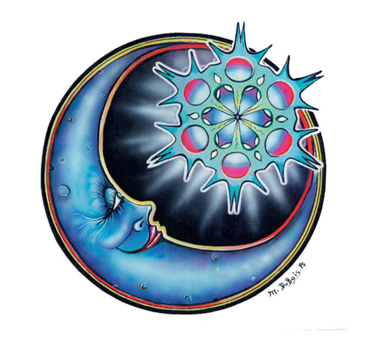 Crescent Moon Sticker - HalfMoonMusic
