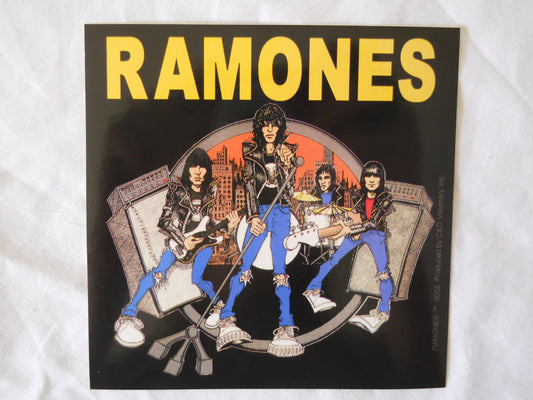 Ramones Cartoon Sticker - HalfMoonMusic