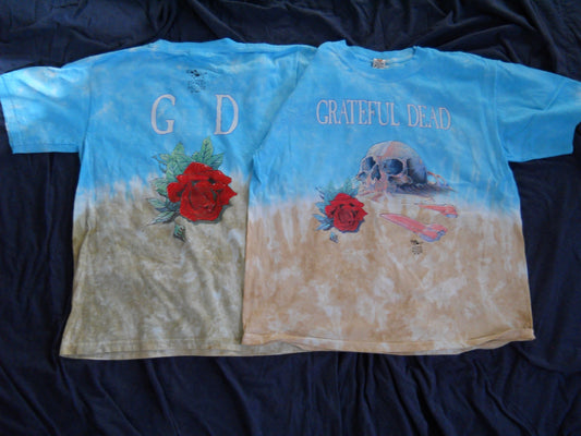 Grateful Dead Stanley Mouse Desert Skull Tie Dye T-Shirt - HalfMoonMusic