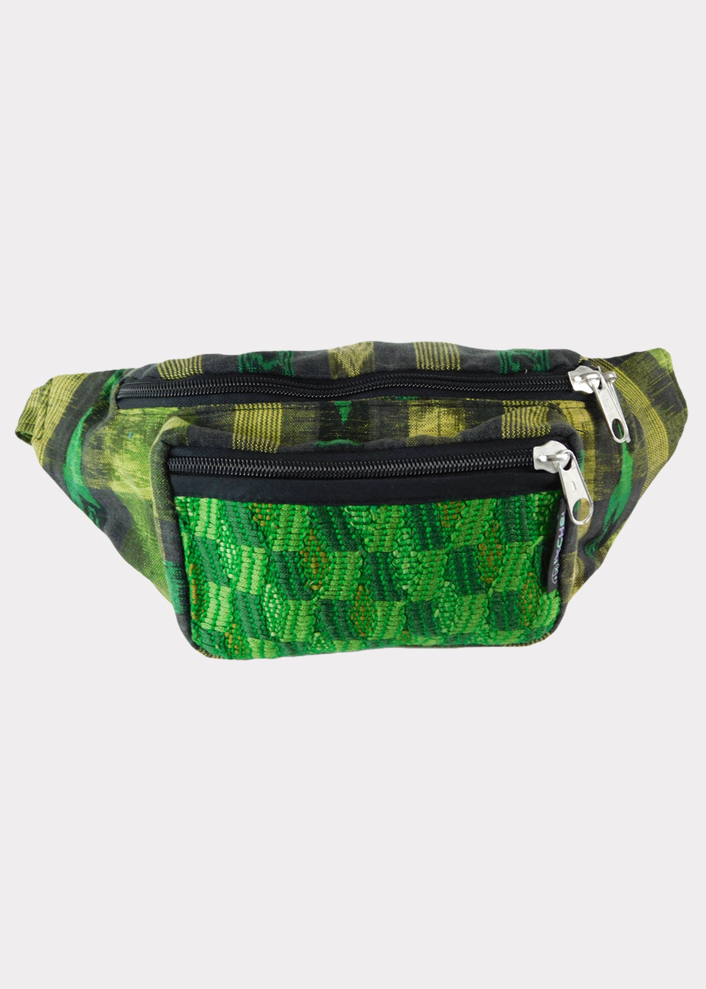 Large 3 Pocket Hand Woven Cotton Waist Fanny Pack - HalfMoonMusic