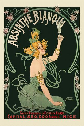 11x17 Absinthe Blangui Countertop Poster - HalfMoonMusic
