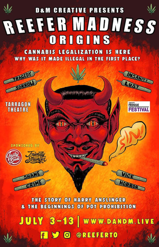 11x17 Reefer Madness Devil Countertop Poster - HalfMoonMusic