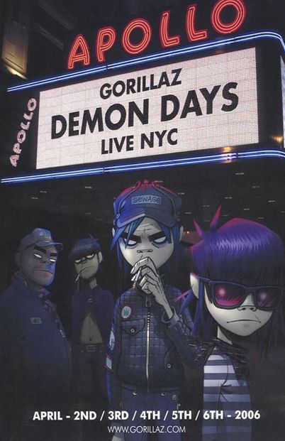 11x17 Gorillaz Apollo Countertop Poster - HalfMoonMusic