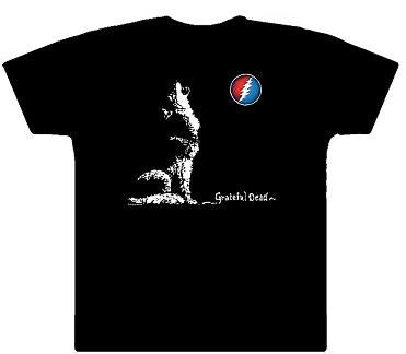 Men's Grateful Dead Wolf Moon T-shirt - HalfMoonMusic