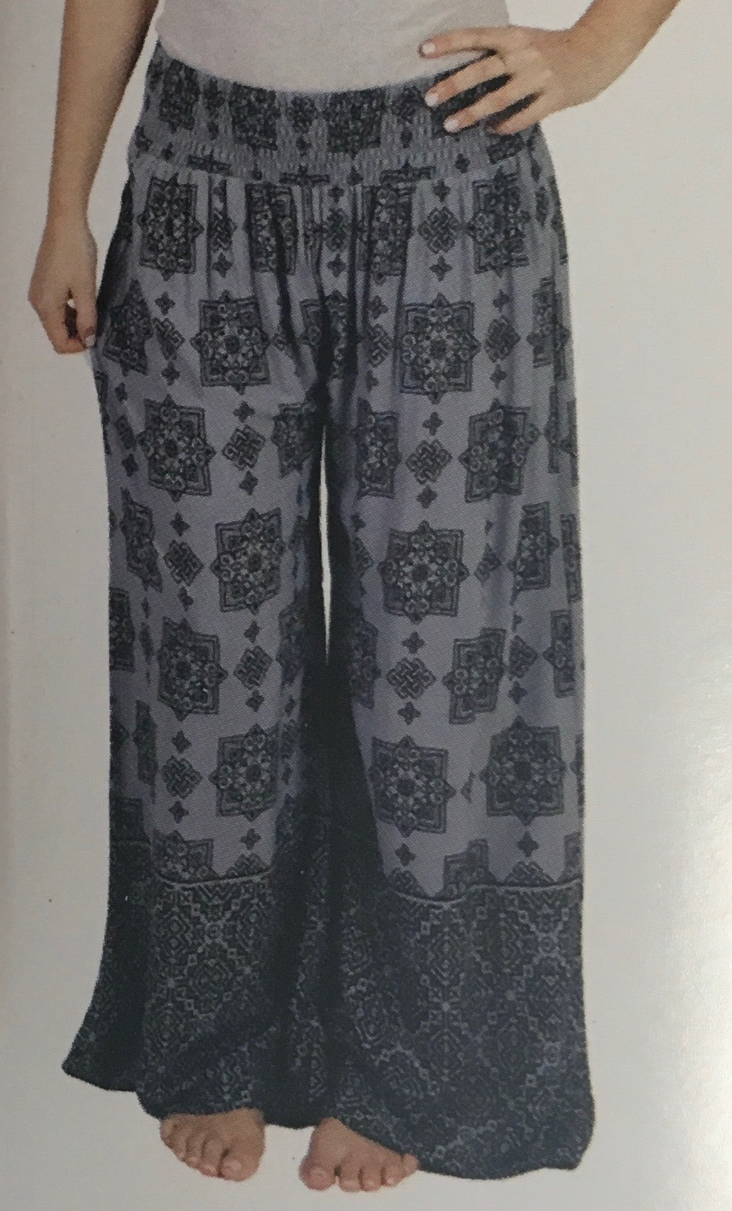 Ethnic Print Women Pants - HalfMoonMusic