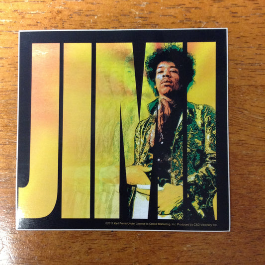 Jimi Hendrix Jimi Sticker - HalfMoonMusic