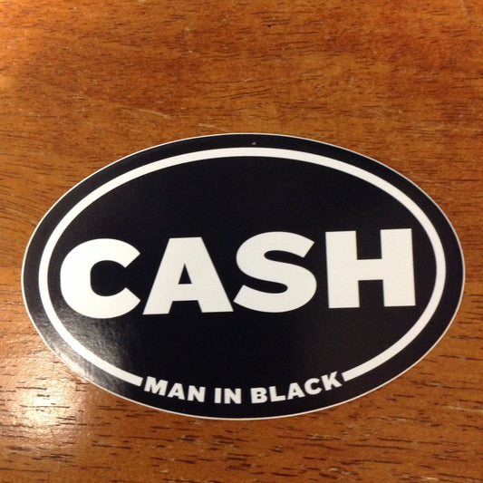 Johnny Cash Man In Black Sticker - HalfMoonMusic