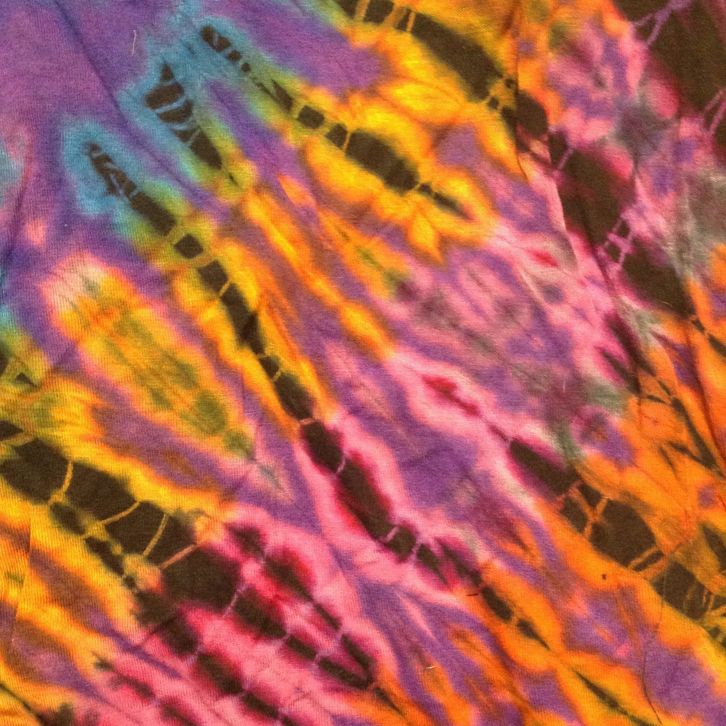 Womens Tie Dye Elastic Waist Skirt - HalfMoonMusic