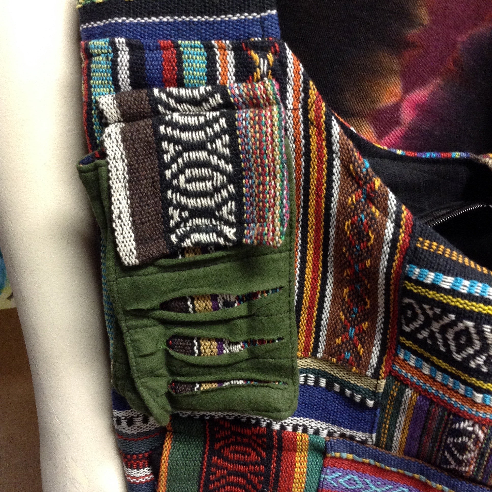 Multi-pocket Patchwork Bag - HalfMoonMusic