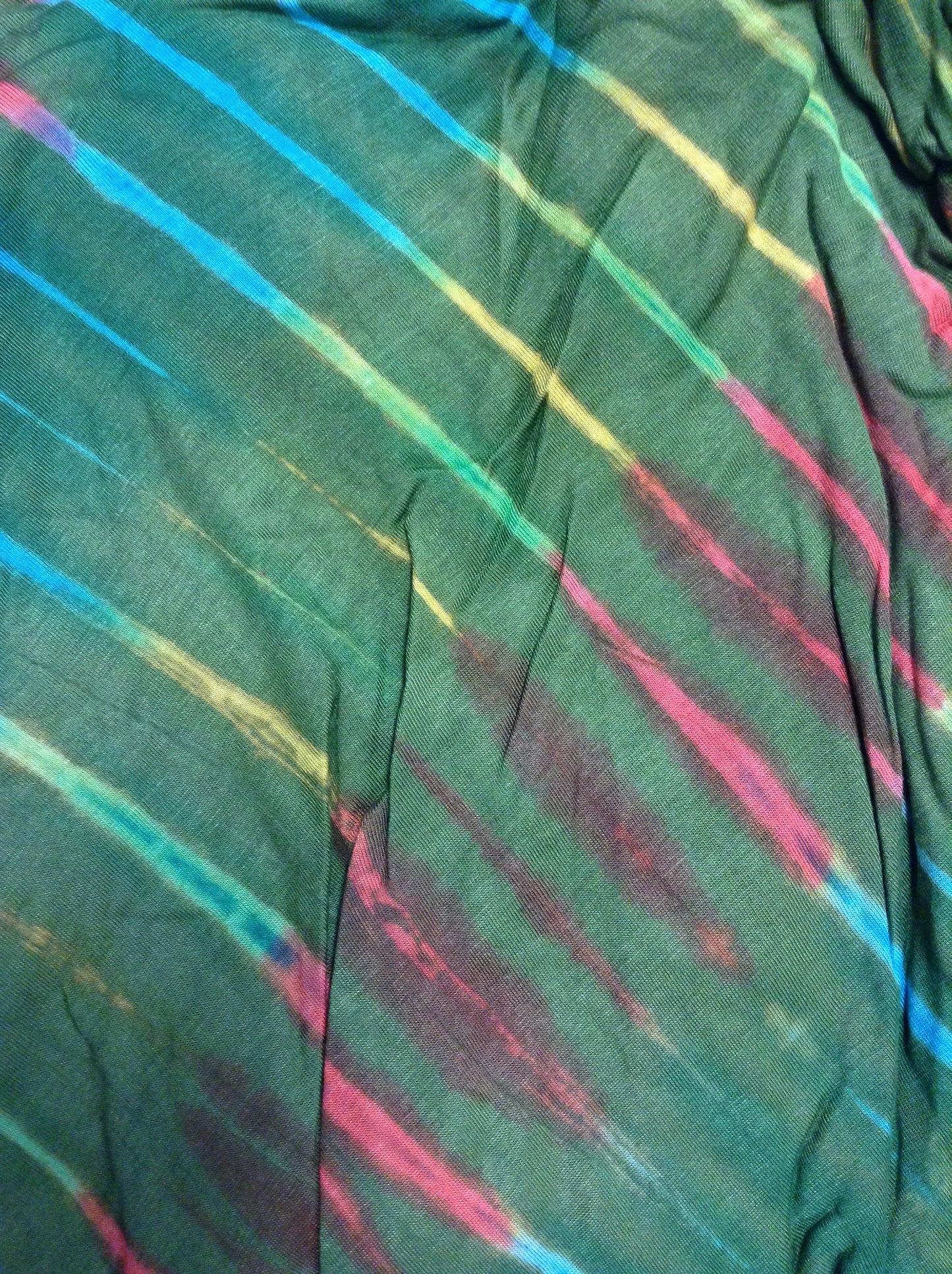 Women Tie Dye Asymmetric Rayon Pixie Skirt - HalfMoonMusic