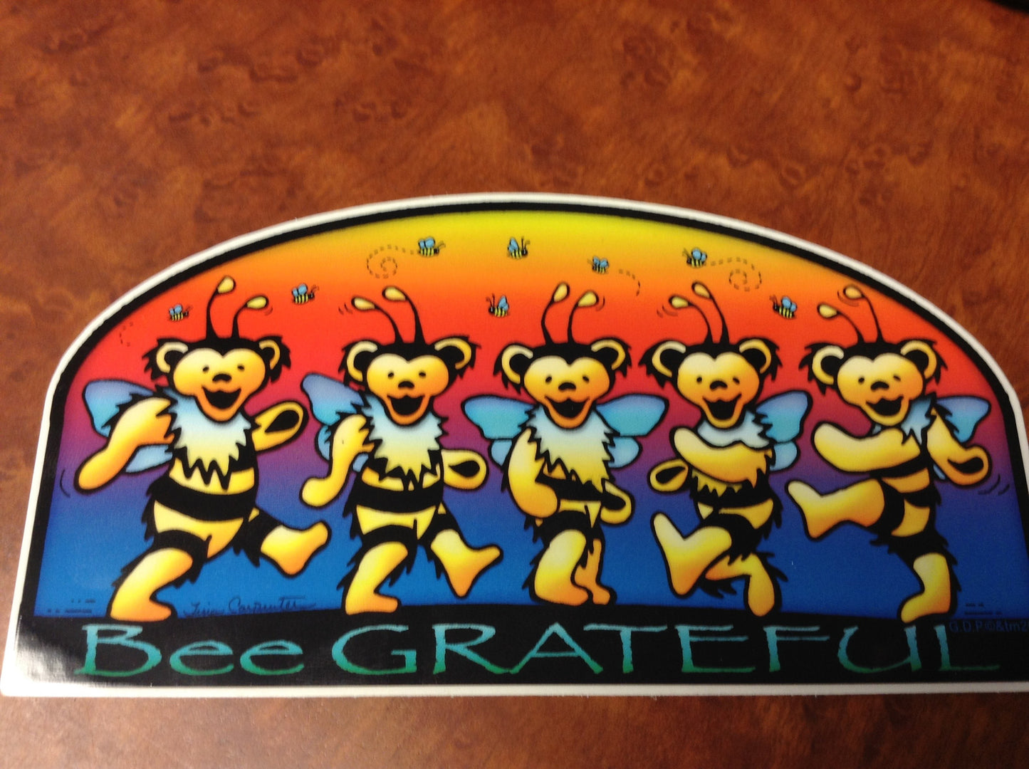 Bee Grateful Sticker - HalfMoonMusic