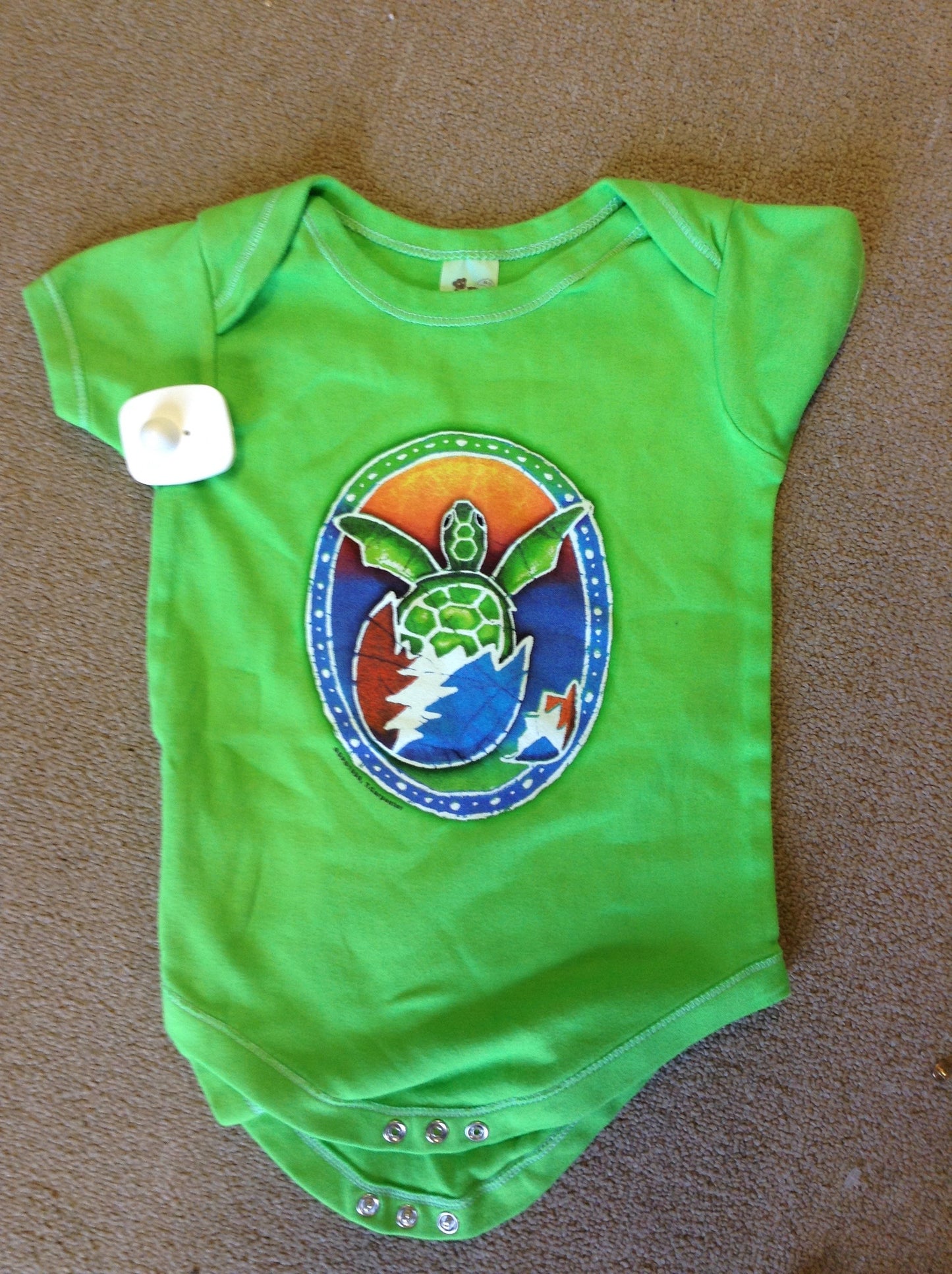 Infant Turtle onesie - HalfMoonMusic
