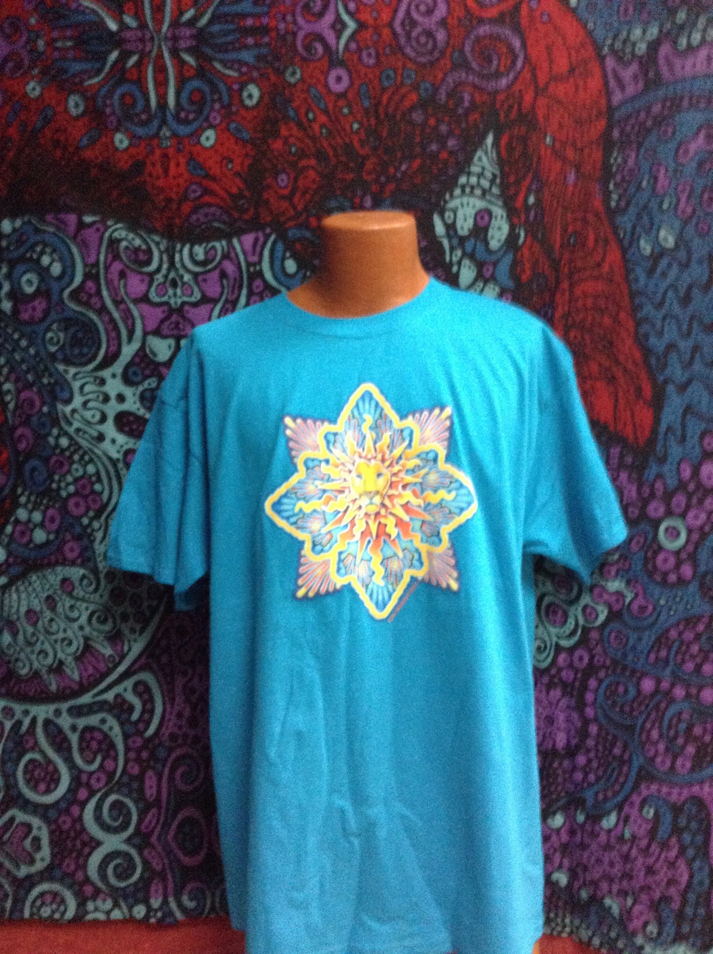 Mens Lion Sun T-Shirt - HalfMoonMusic