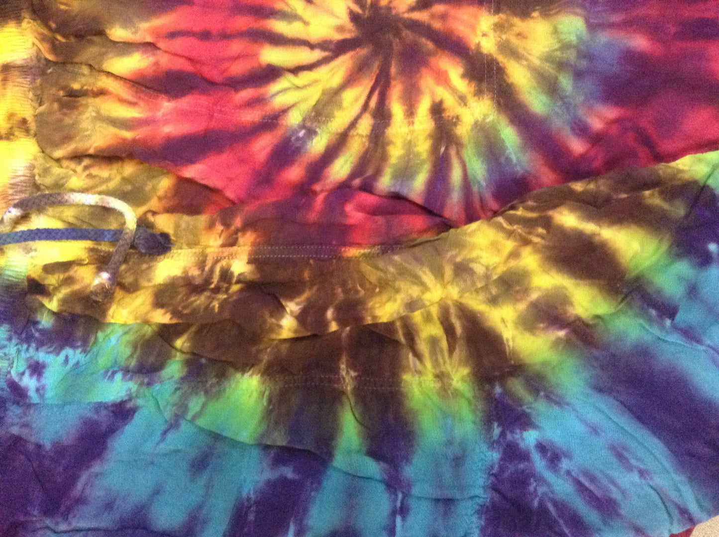 Tie-Dye Drawstring Waist Pants - HalfMoonMusic