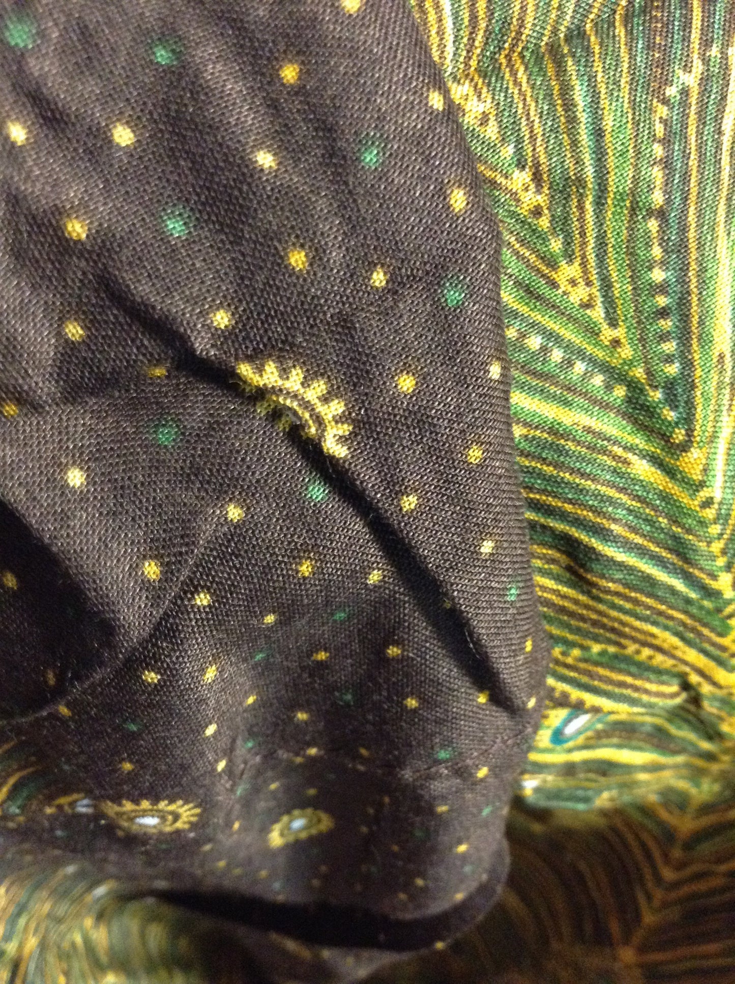 Feather Plume Print Women's Elastic Waist Band Harem Peacock Pants - HalfMoonMusic