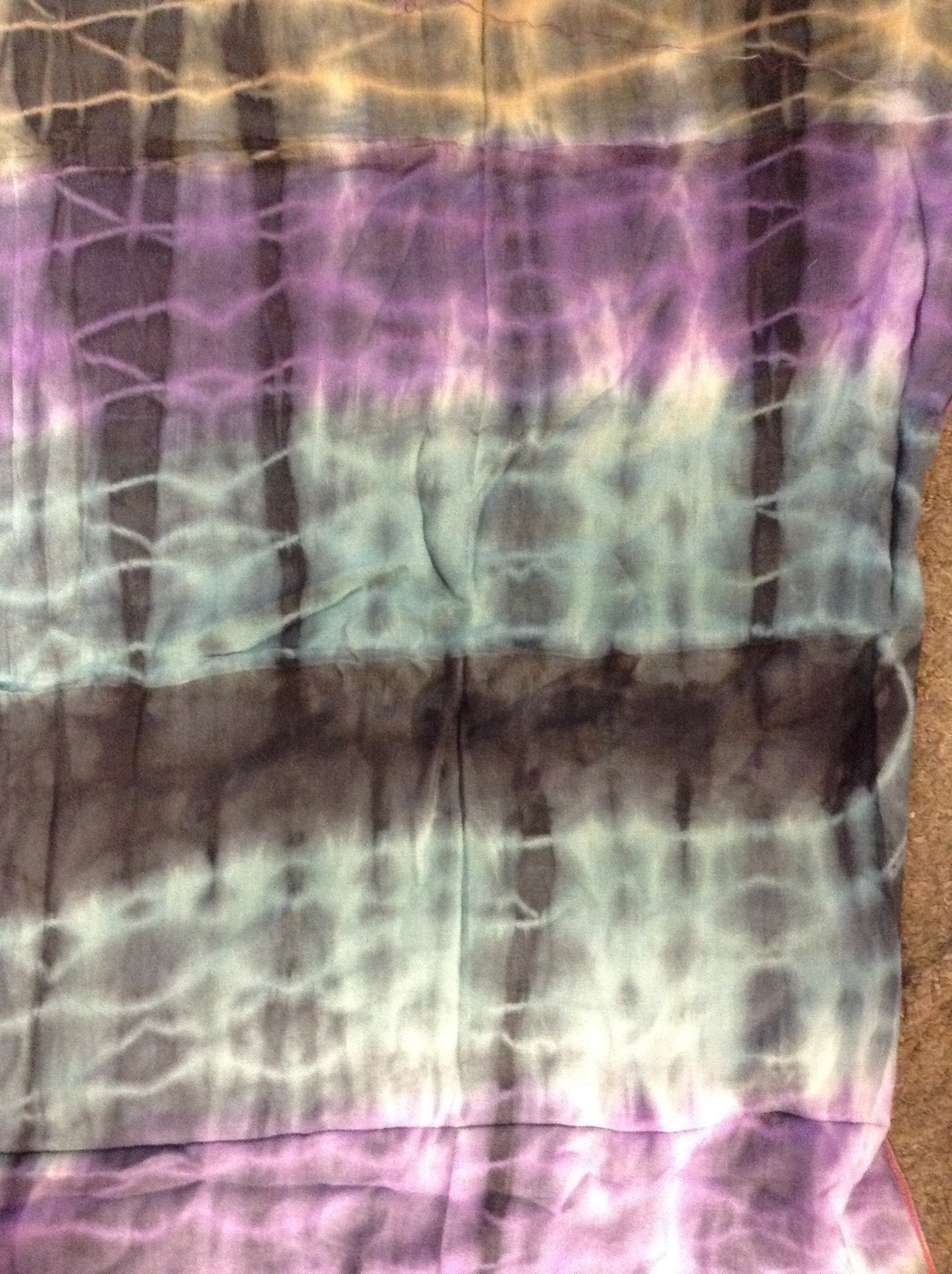 Tye-Dye Sarong W/ Fringe - HalfMoonMusic
