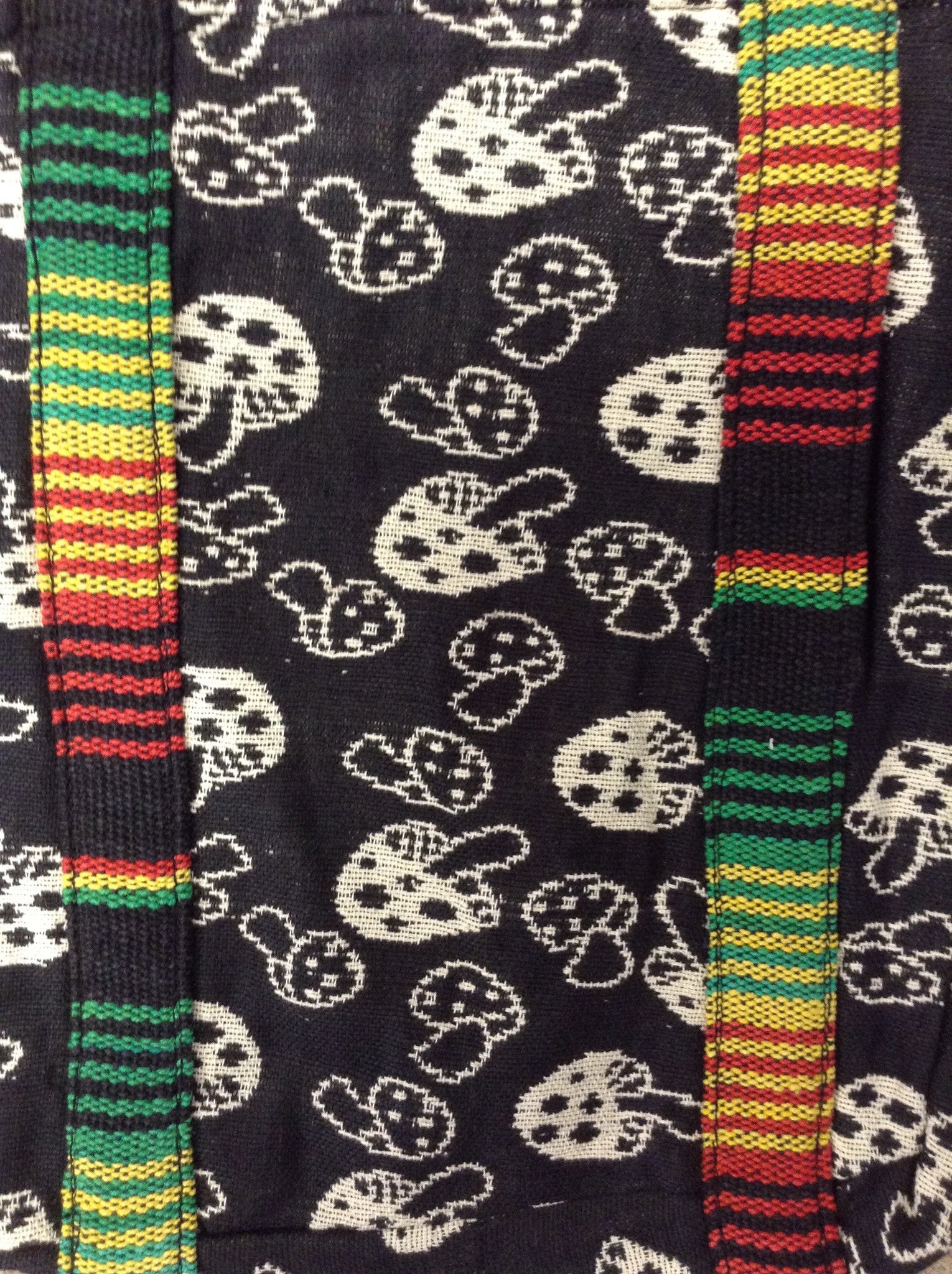Mushroom Printed Rasta Market Bag - HalfMoonMusic