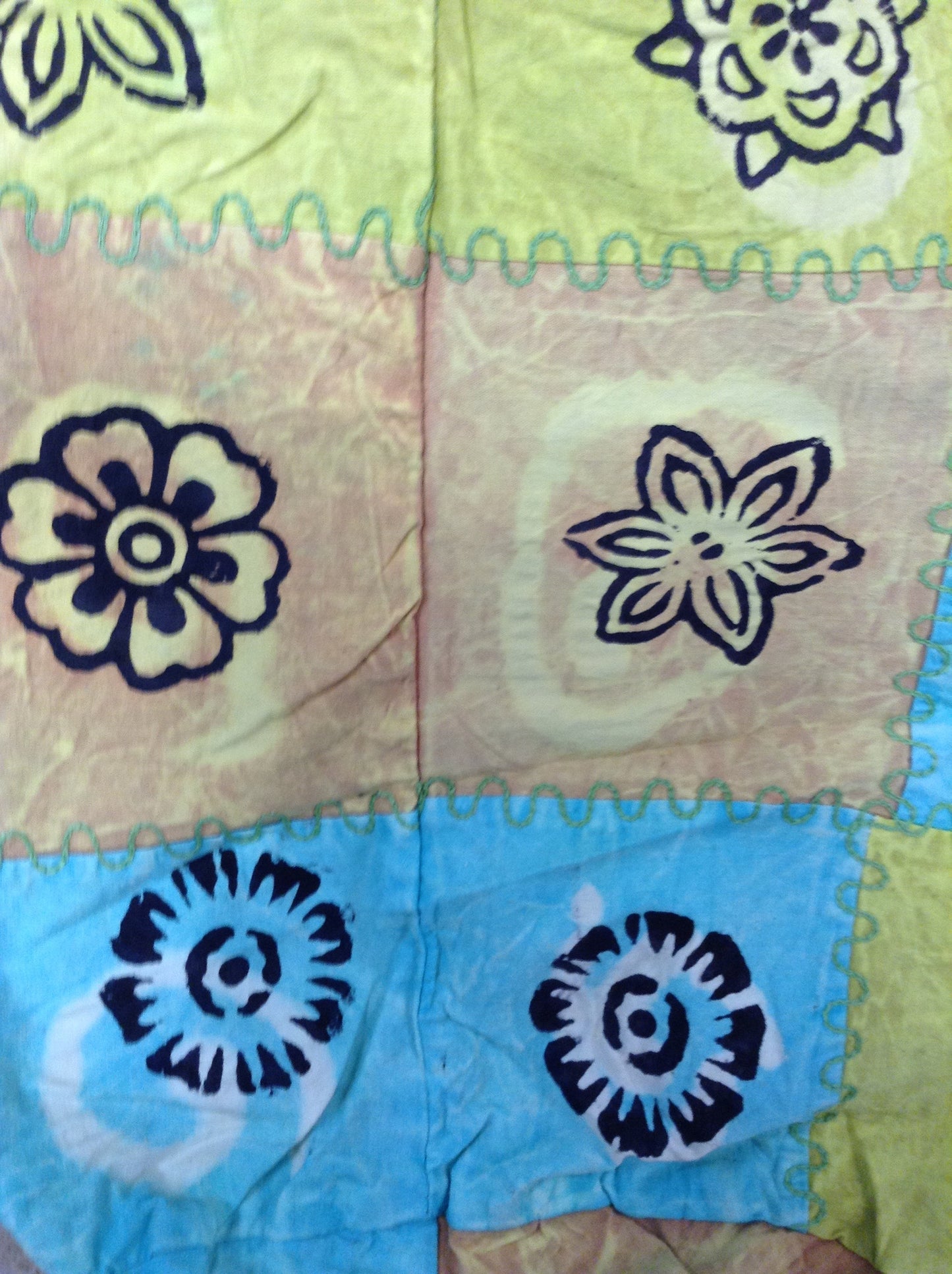 Sun & Flowers Patchwork Bag - HalfMoonMusic