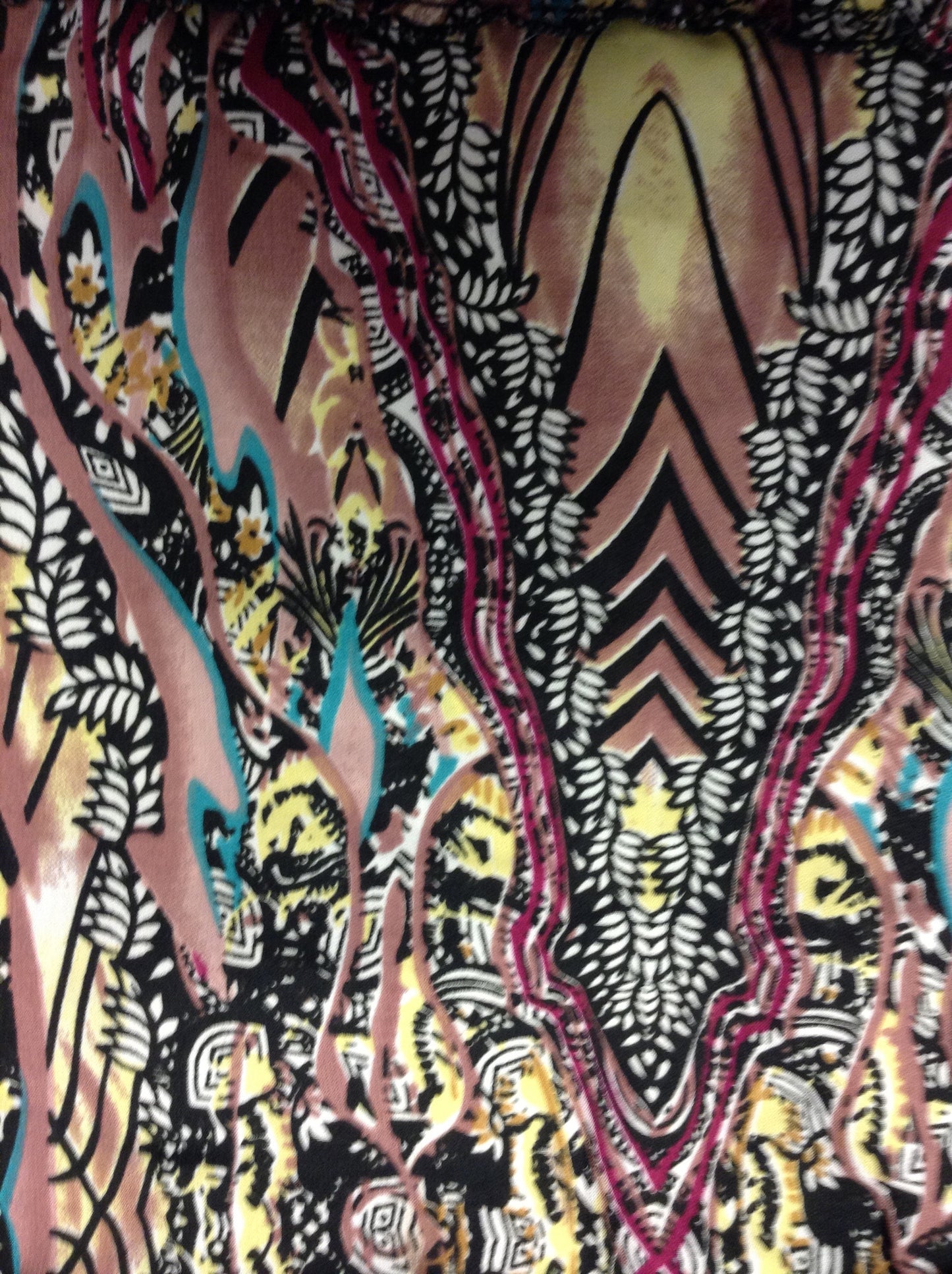 Printed Flair Dress - HalfMoonMusic