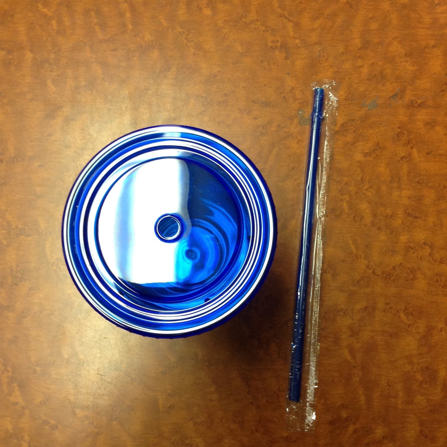 Plastic Cup W/ Straw - HalfMoonMusic