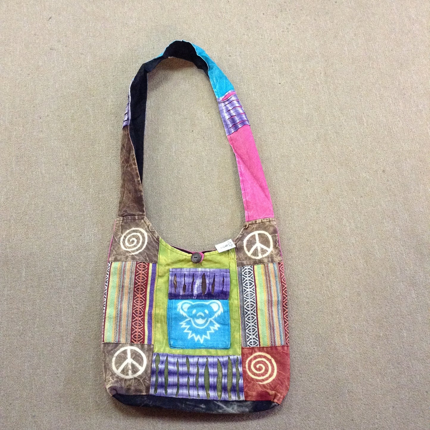 Grateful Dead Cotton Patchwork Bear Face Peddler - HalfMoonMusic