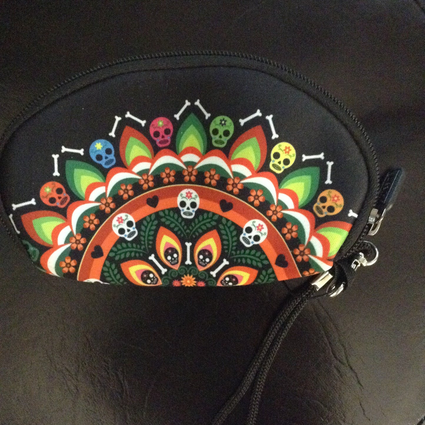 Sugar Skull Mandala Change Purse - HalfMoonMusic