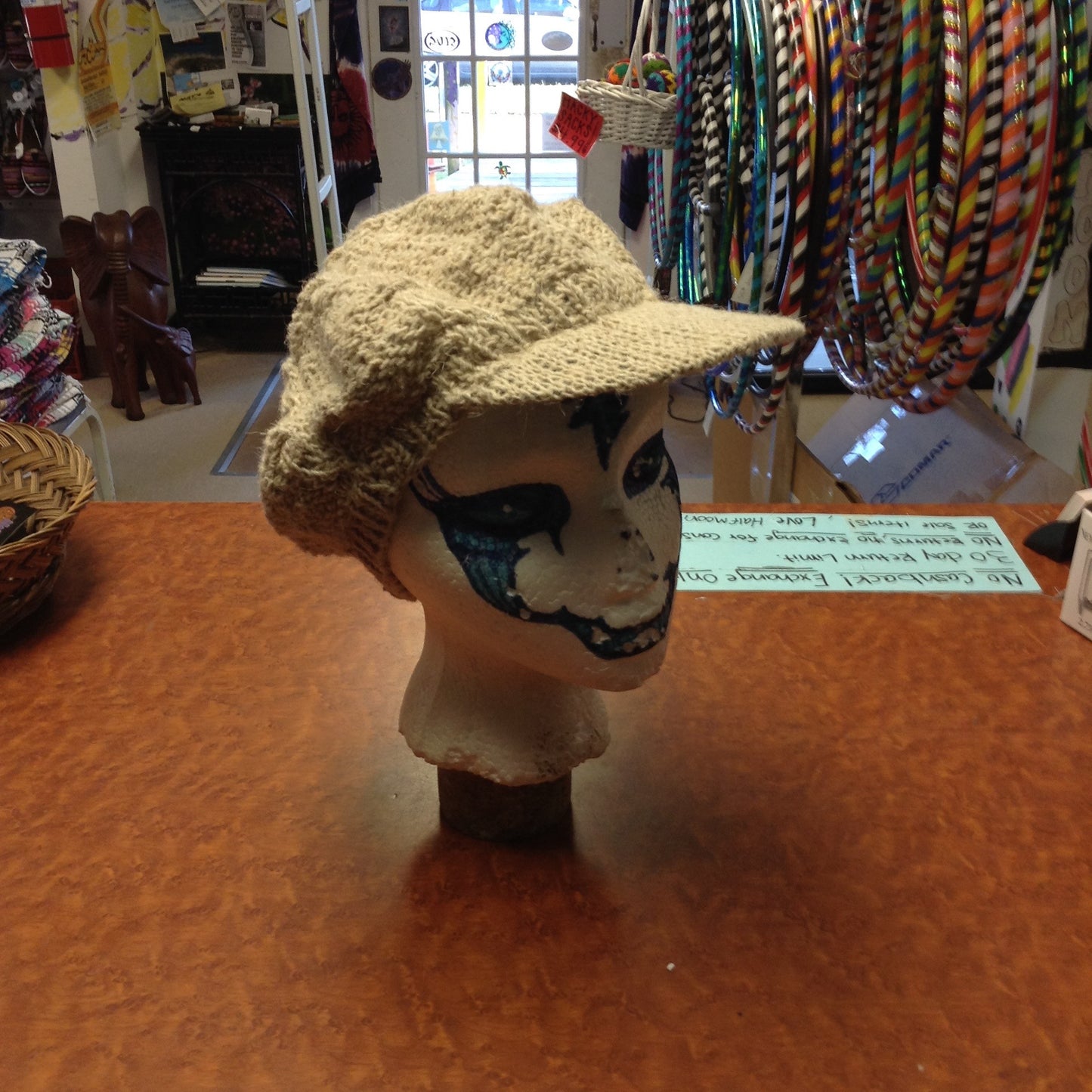 Hemp Wool Pillow Hat - HalfMoonMusic