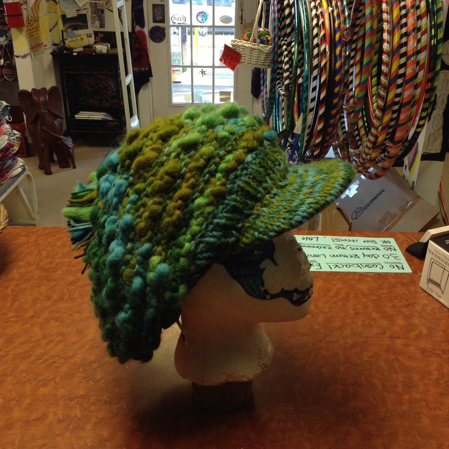 Hazy Shade Of Winter Wool Knit Cap - HalfMoonMusic