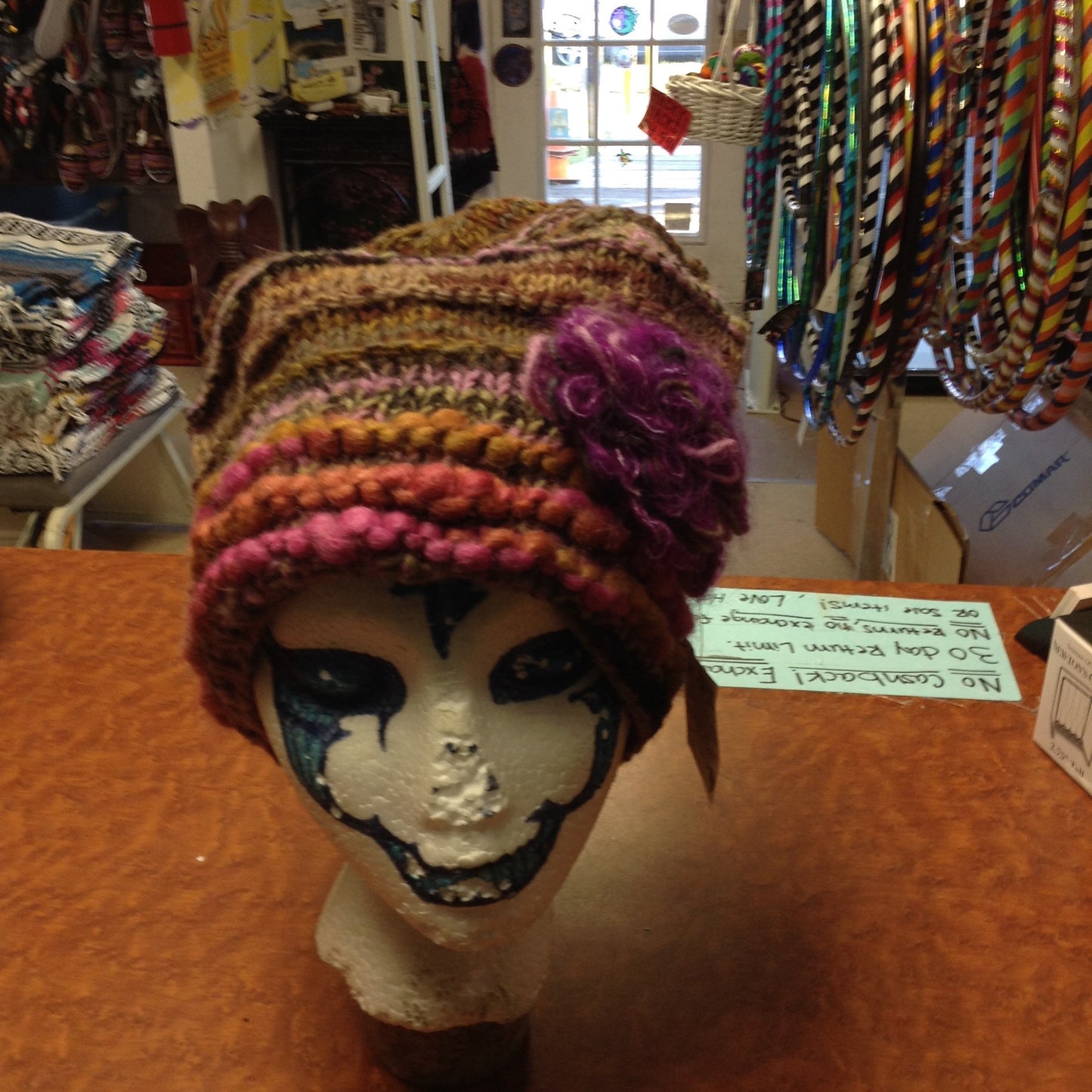 Woolly Boolly Fleece Lined Knit Cap - HalfMoonMusic