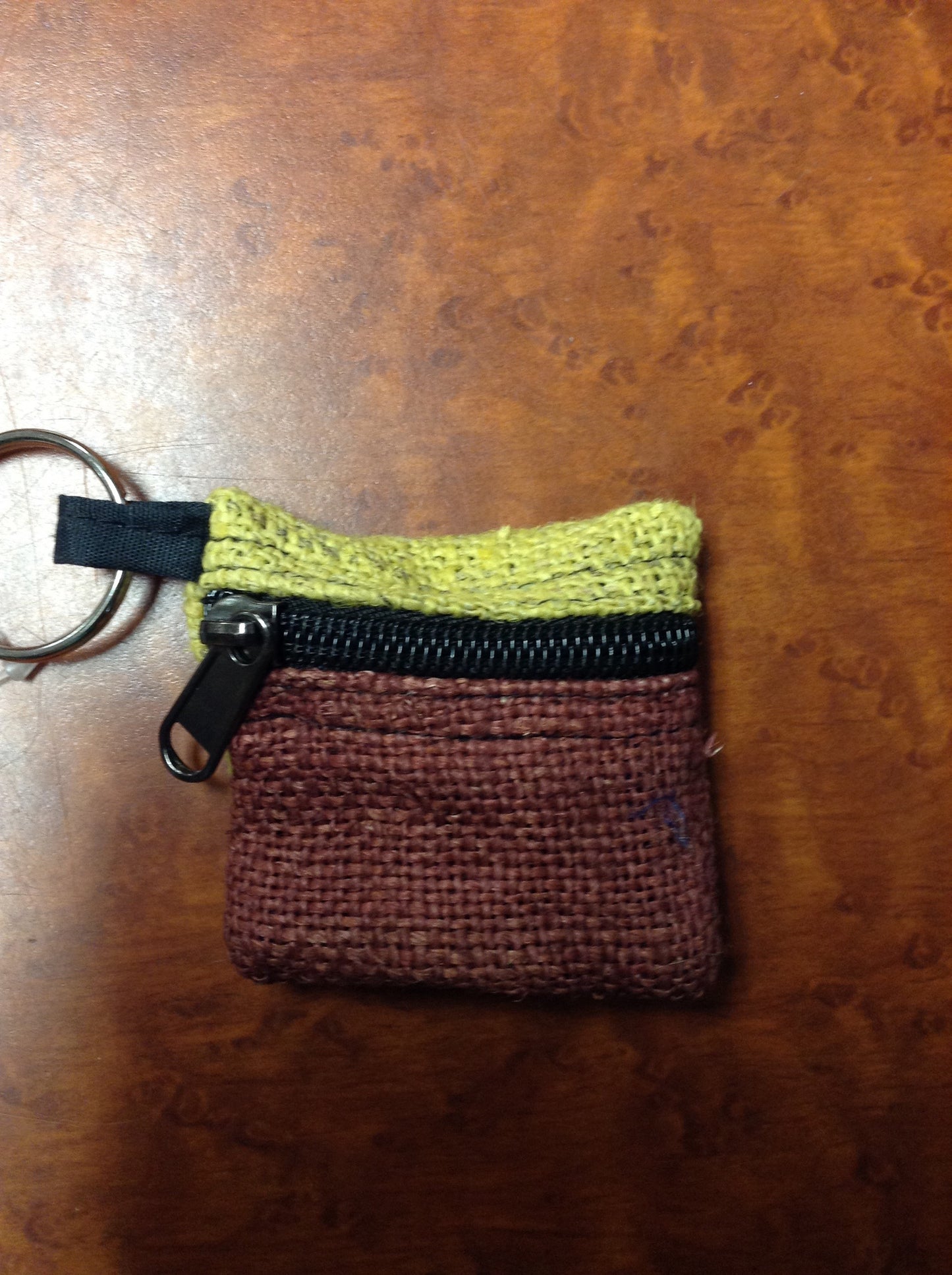 Home Grown Veg Dye Keychain Coin Purse - HalfMoonMusic