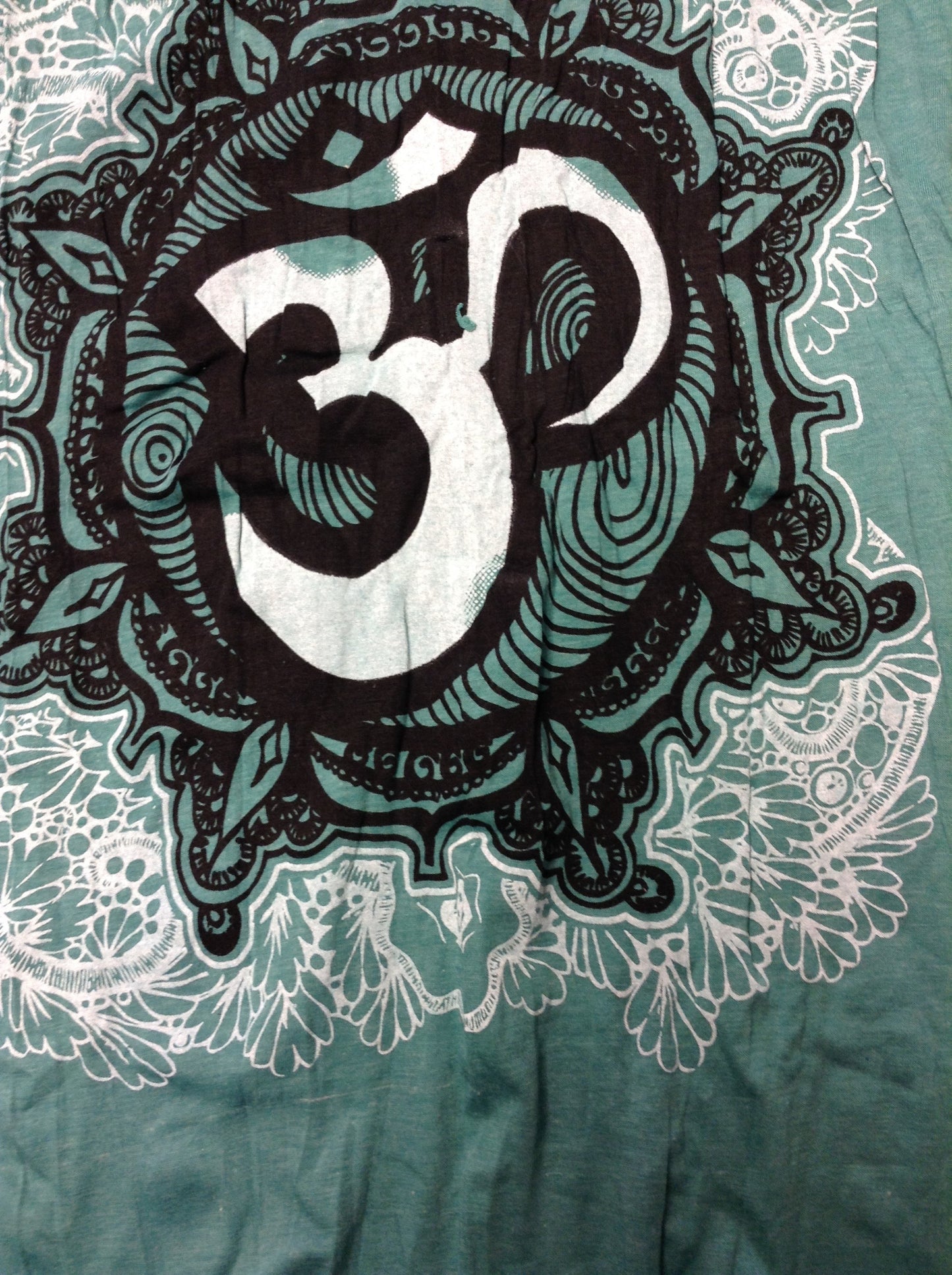 Om Of Kindness Printed Cotton Tank Dress - HalfMoonMusic