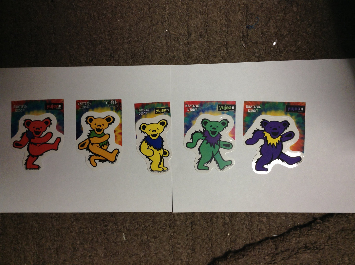 Medium Grateful Dead Dancing Bear Sticker - HalfMoonMusic