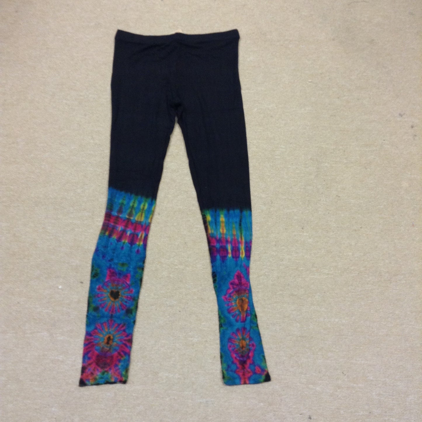 Women's Half Tie Dye Leggings - HalfMoonMusic