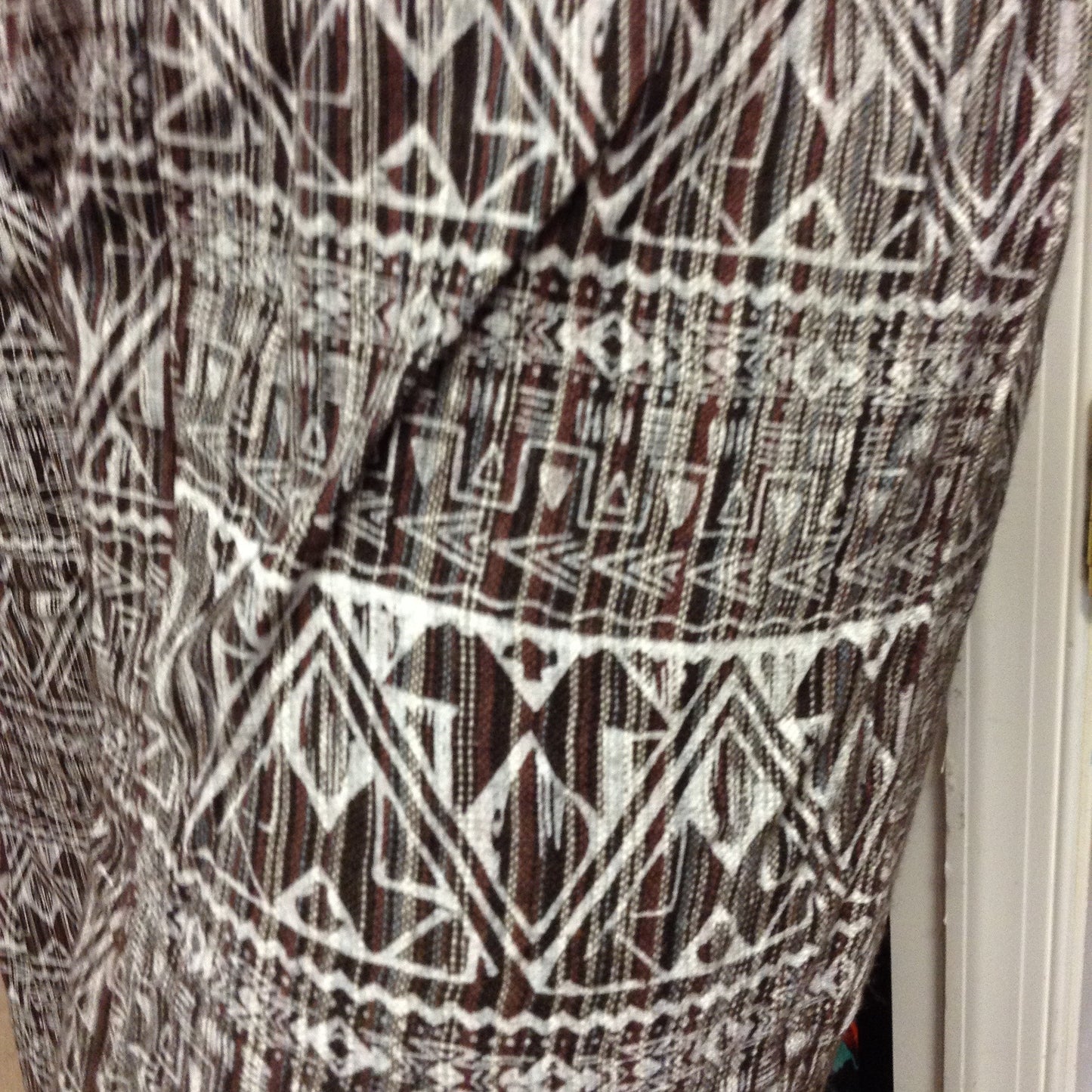 Striped Pleated Belly Pants W/ Bottom Slit - HalfMoonMusic