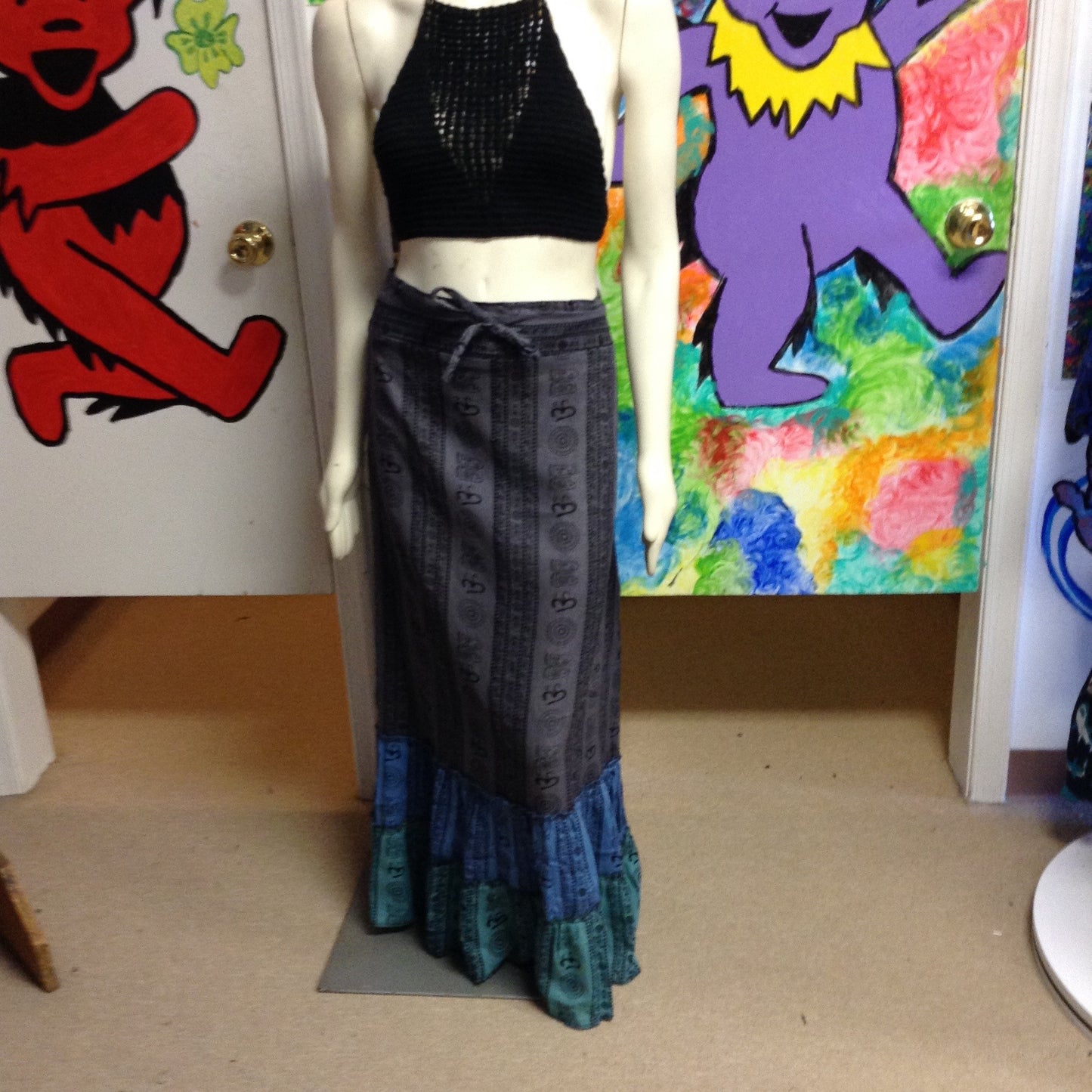 Ohm Layers Of Color Three Toned Skirt - HalfMoonMusic