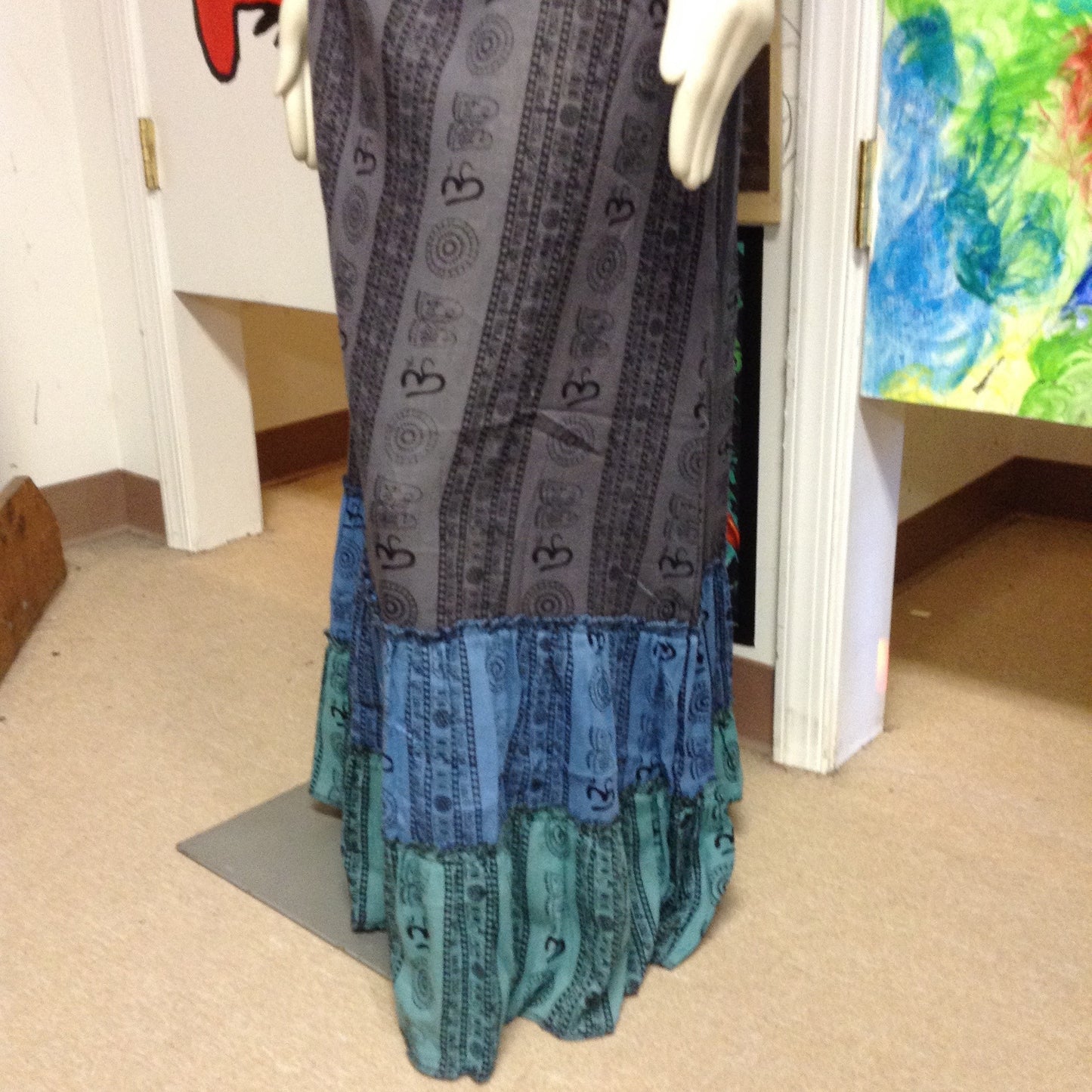 Ohm Layers Of Color Three Toned Skirt - HalfMoonMusic