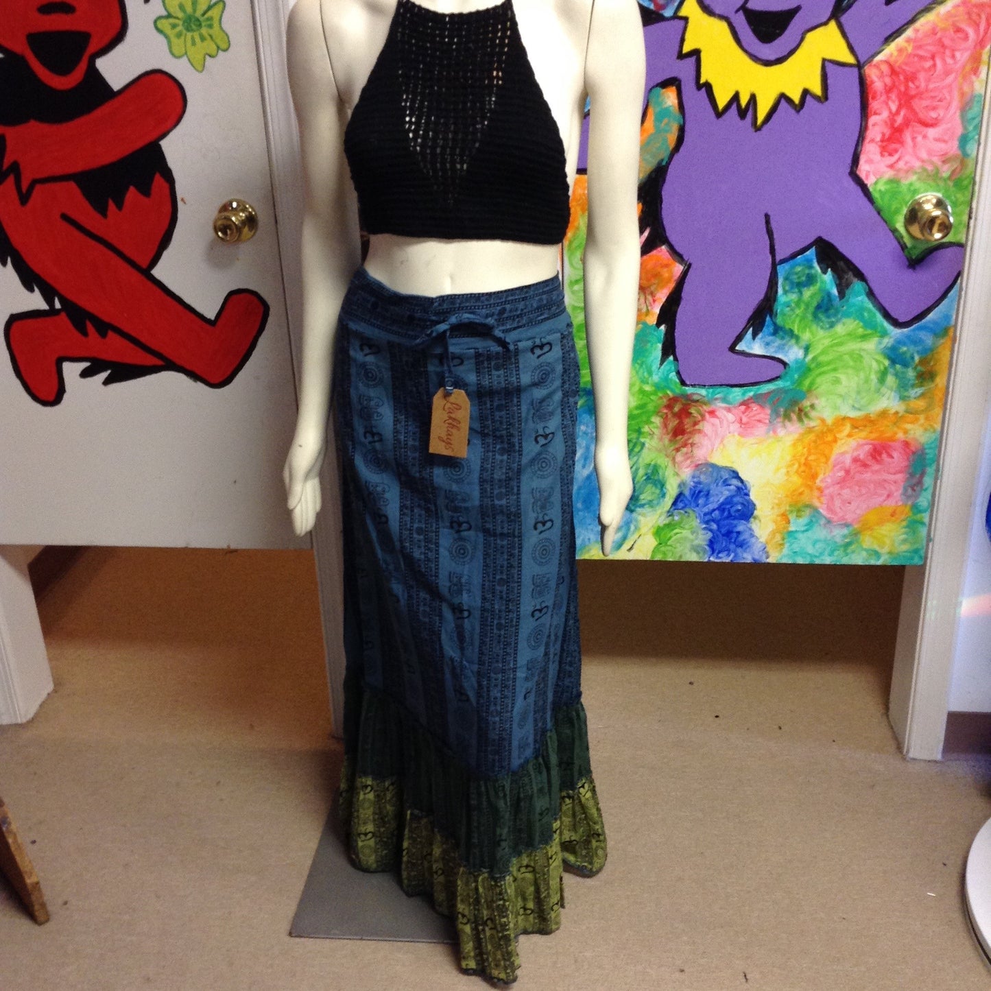 Ohm Layers Of Color Three Toned Skirt - HalfMoonMusic
