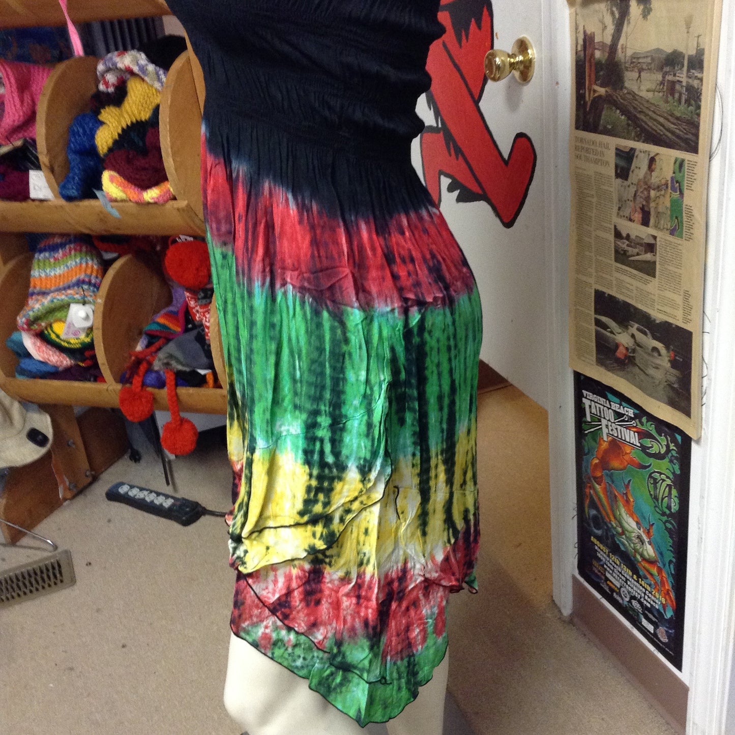 Summa' Time Rasta Tube Dress - HalfMoonMusic