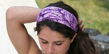 Cotton Tie Dye GD Bolt Headband - HalfMoonMusic