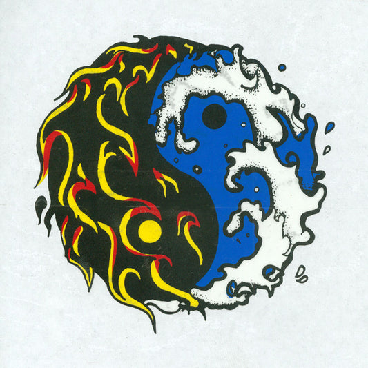 Water and Fire Yin Yang Sticker - HalfMoonMusic